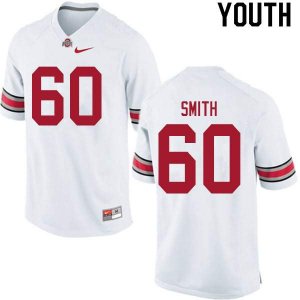 Youth Ohio State Buckeyes #60 Ryan Smith White Nike NCAA College Football Jersey Trade TIL2344TG